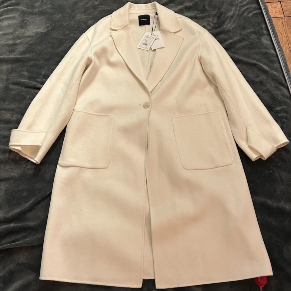 Theory Cream Trench Coat